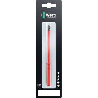 Wera Pozidriv Insulated Screwdriver Blade, PZ2 Tip, VDE/1000V