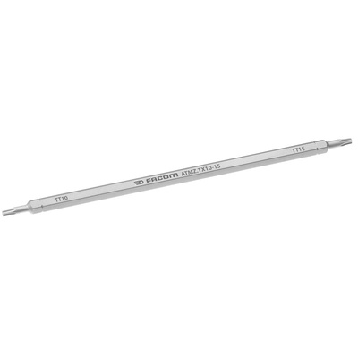 Facom Resistorx Reversible Screwdriver Blade, TT10, TT15 Tip