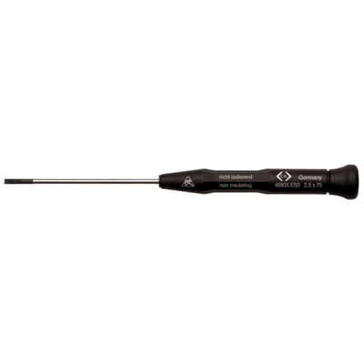 CK Slotted  Screwdriver, 1.8 mm Tip, 60 mm Blade, 157 mm Overall