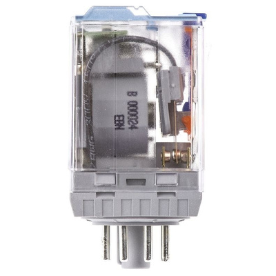 Releco, 24V dc Coil Non-Latching Relay DPDT, 10A Switching Current Plug In