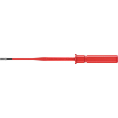 Wera Slotted Insulated Screwdriver Blade, 3.5 x 0.6 mm Tip, 154 mm Blade, VDE/1000V