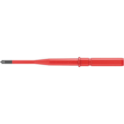 Wera Pozidriv Insulated Screwdriver Blade, PZ1 Tip, 154 mm Blade, VDE/1000V