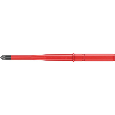 Wera Pozidriv Insulated Screwdriver Blade, PZ2 Tip, 154 mm Blade, VDE/1000V