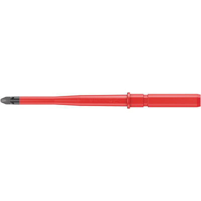 Wera Pozidriv Insulated Screwdriver Blade, PZ2 Tip, 154 mm Blade, VDE/1000V