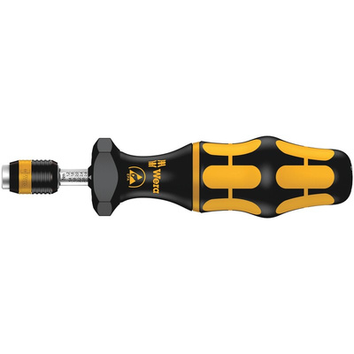 Wera Adjustable Hex Torque Screwdriver, 0.1 → 0.34Nm, 1/4 in Drive, ESD Safe, ±6 % Accuracy