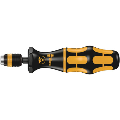 Wera Pre-Settable Hex Torque Screwdriver, 0.1 → 0.34Nm, 1/4 in Drive, ESD Safe, ±6 % Accuracy