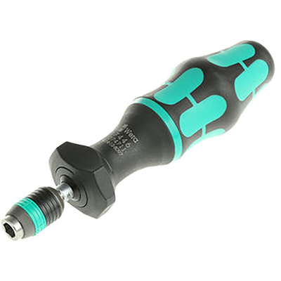 Wera Adjustable Hex Torque Screwdriver, 11 → 29lb/in, 1/4 in Drive, ±6 % Accuracy - RS Calibrated