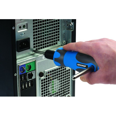 Gedore Pre-Settable Hex Torque Screwdriver, 2.5 → 13.5Nm, 1/4 in Drive, ±6 % Accuracy