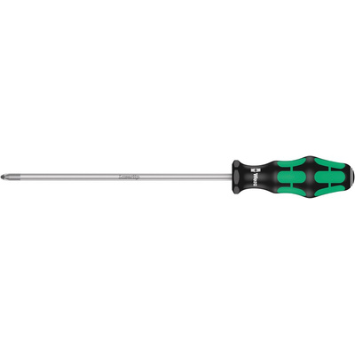 Wera Pozidriv Screwdriver, PZ2 Tip, 200 mm Blade, 305 mm Overall