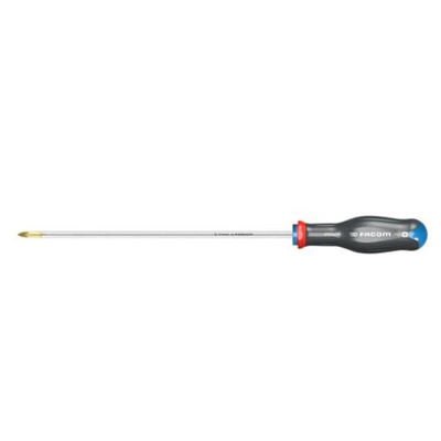 Facom Pozidriv Screwdriver, PZ1 Tip, 250 mm Blade, 359 mm Overall