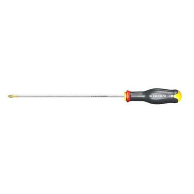 Facom Phillips Screwdriver, PH2 Tip, 400 mm Blade, 520 mm Overall