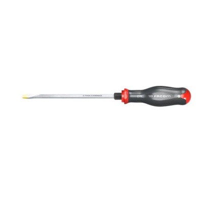 Facom Slotted Screwdriver, 10 mm Tip, 175 mm Blade, 300 mm Overall