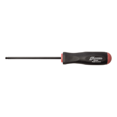Bondhus Ball End Hexagon Screwdriver, 6mm Tip