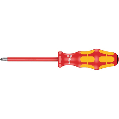 Wera Pozidriv Insulated Screwdriver, PZ2 Tip, VDE/1000V