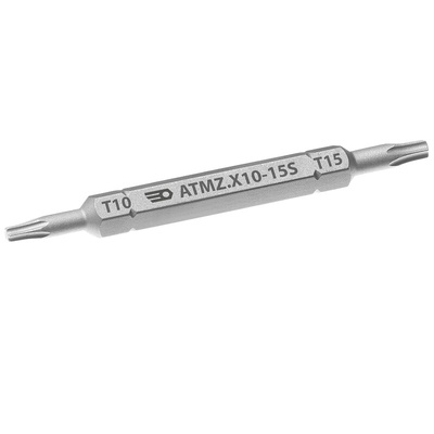 Facom Torx Reversible Screwdriver Blade, T10, T15 Tip