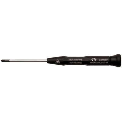 CK Pozidriv  Screwdriver, PZ0 Tip, 60 mm Blade, 157 mm Overall