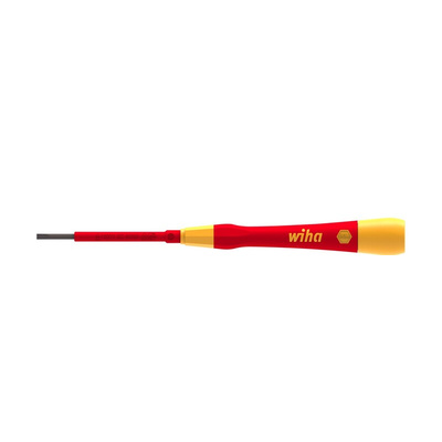 Wiha Tools Slotted  Screwdriver, 1.5 mm Tip, 50 mm Blade, 152 mm Overall