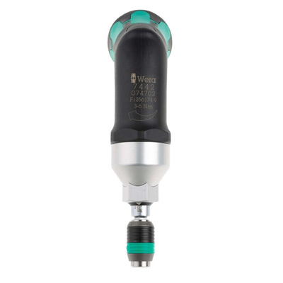 Wera Adjustable Hex Torque Screwdriver, 3 → 6Nm, 1/4 in Drive, ±6 % Accuracy