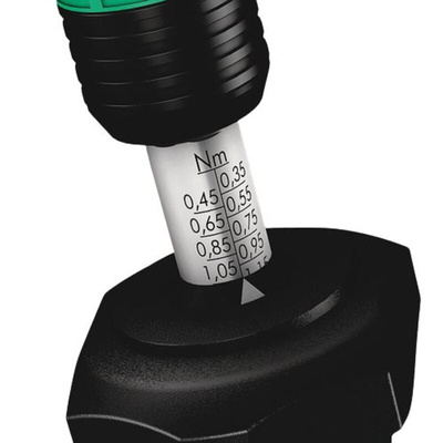 Wera Adjustable Hex Torque Screwdriver, 0.3 → 1.2Nm, 1/4 in Drive, ±6 % Accuracy