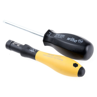 Wiha Tools Adjustable Hex Torque Screwdriver, 0.4 → 1.0Nm, 4 mm Drive, ESD Safe, ±6 % Accuracy