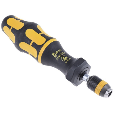 Wera Adjustable Torque Screwdriver, 0.3 → 1.2Nm, 1/4 in Drive, ESD Safe, ±6 % Accuracy