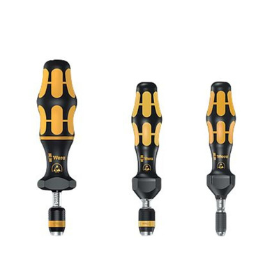 Wera Adjustable Torque Screwdriver, 0.3 → 1.2Nm, 1/4 in Drive, ESD Safe, ±6 % Accuracy