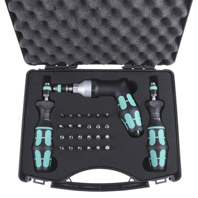 Wera Torque Screwdriver & Bit Set, 0.3 → 6Nm, ± 6 % Accuracy
