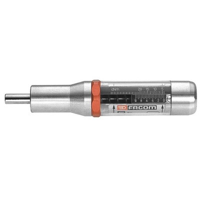 Facom Adjustable Torque Screwdriver, 0.15 → 0.75Nm, 1/4 in Drive, ±6 % Accuracy