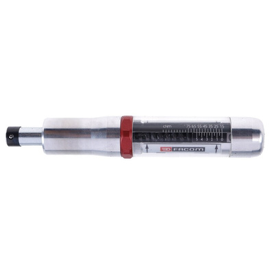 Facom Adjustable Torque Screwdriver, 0.15 → 0.75Nm, 1/4 in Drive, ±6 % Accuracy