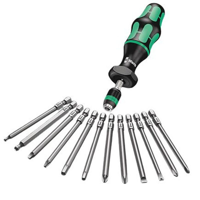 Wera Torque Screwdriver & Bit Set, 1.2 → 3Nm, ±6 % Accuracy