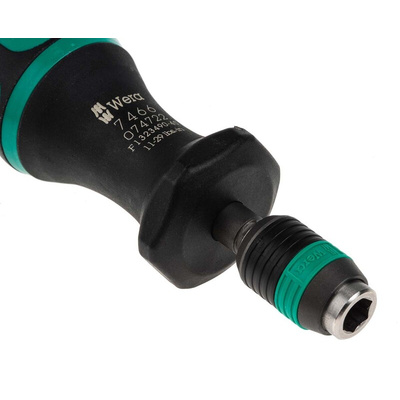 Wera Pre-set Hex Torque Screwdriver, 11Nm, 1/4 in Drive, ±6 % Accuracy
