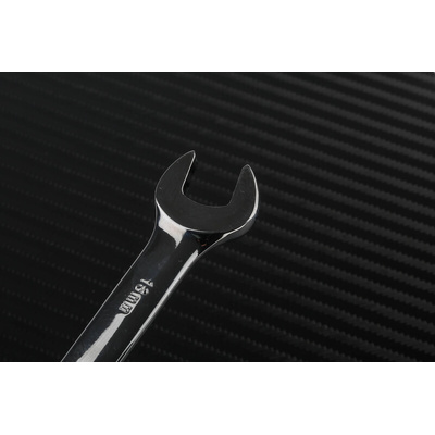 RS PRO Combination Ratchet Spanner, 13mm, Metric, Double Ended, 180 mm Overall