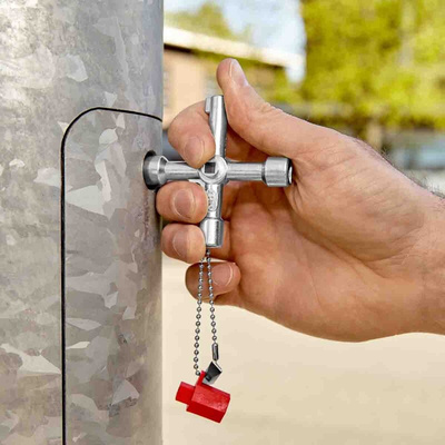 Knipex Diecast Zinc 3-way Control Cabinet Key