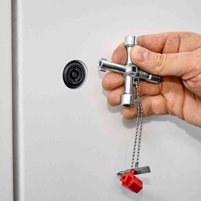Knipex Diecast Zinc 3-way Control Cabinet Key