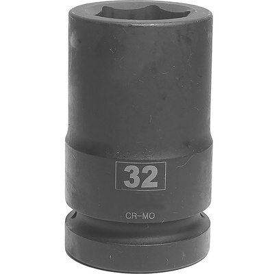 RS PRO 32mm, 1 in Drive Deep Impact Socket Hexagon