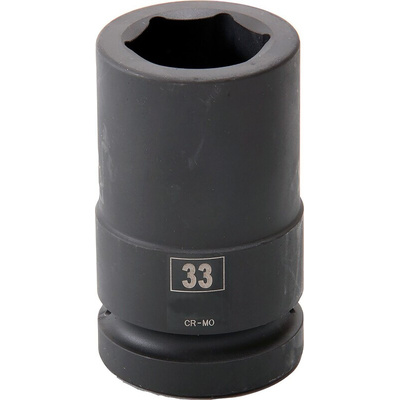 RS PRO 33mm, 1 in Drive Deep Impact Socket Hexagon