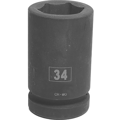 RS PRO 34mm, 1 in Drive Deep Impact Socket Hexagon