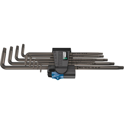 Wera 9-Piece Torx Key Set, L Shape, Long Arm