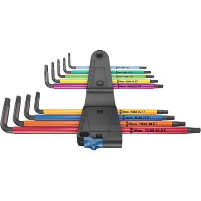 Wera 9-Piece Torx Key Set, L Shape, Long Arm