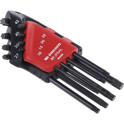 Facom 8-Piece Torx Key Set, Long Arm