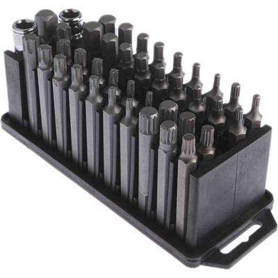 RS PRO 45-Piece Metric 1/2 in; 3/8 in Standard Socket/Bit Set