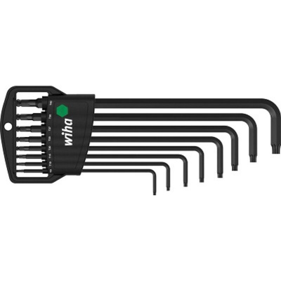 Wiha 9-Piece Torx Key Set, T9 → T40 Size, L Shape, Long Arm