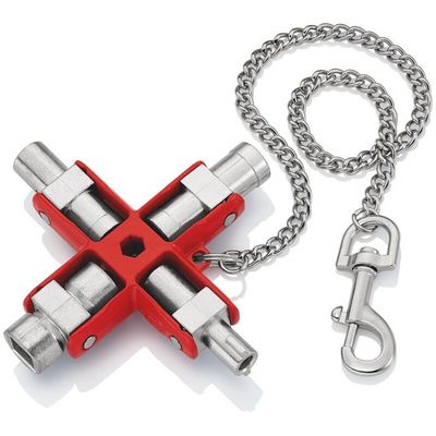 Knipex Diecast Zinc 9-way Universal Key, 5 → 11 mm Capacity