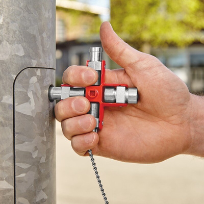 Knipex Diecast Zinc 9-way Universal Key, 5 → 11 mm Capacity