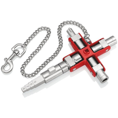 Knipex Diecast Zinc 9-way Universal Key, 5 → 11 mm Capacity