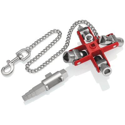 Knipex Diecast Zinc 9-way Universal Key, 5 → 11 mm Capacity