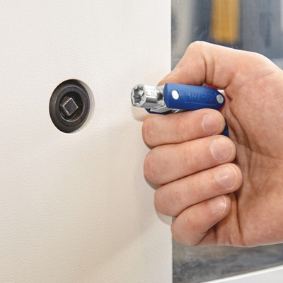 Knipex Diecast Zinc 9-way Control Cabinet Key, 5 → 11 mm Capacity