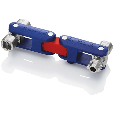 Knipex Diecast Zinc 9-way Control Cabinet Key, 5 → 11 mm Capacity