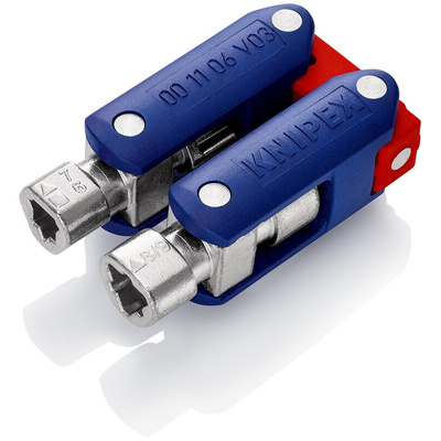 Knipex Diecast Zinc 9-way Control Cabinet Key, 5 → 11 mm Capacity