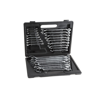 RS PRO 26-Piece Spanner Set, 6 → 30 mm, 32 mm, Chrome Vanadium Steel